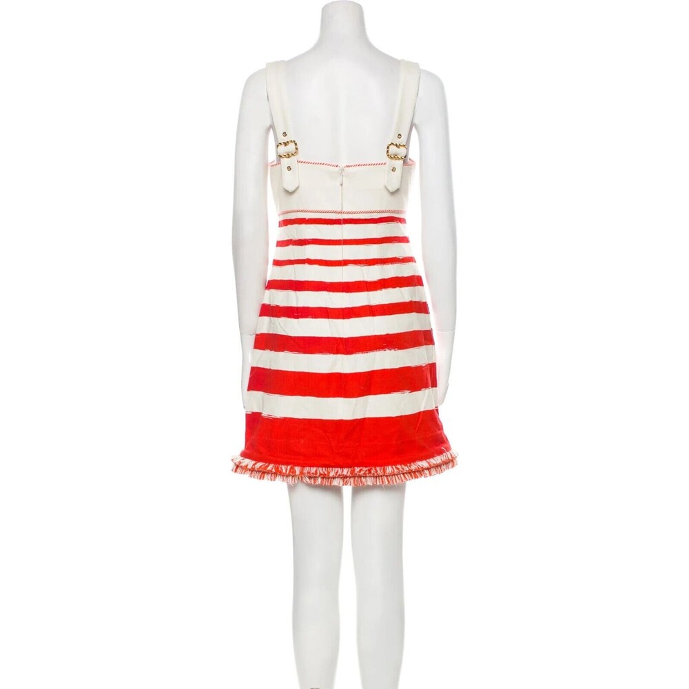 NWT. Zimmermann Postcard Boat Neck Mini Dress | Cotton, Zim Sz 0 / US Sz 4 red - Picture 10 of 11